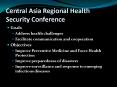 Central Asia Regional Health Security Conference PowerPoint PPT Presentation