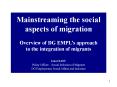 Mainstreaming the social aspects of migration PowerPoint PPT Presentation