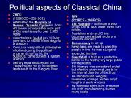 Political aspects of Classical China