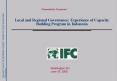 Local and Regional Governance: Experience of Capacity Building Program in Indonesia PowerPoint PPT Presentation