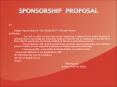 SPONSORSHIP PROPOSAL PowerPoint PPT Presentation