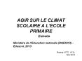 AGIR SUR LE CLIMAT SCOLAIRE A L PowerPoint PPT Presentation
