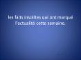les faits insolites qui ont marqu PowerPoint PPT Presentation