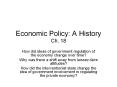 Economic Policy: A History Ch. 18 PowerPoint PPT Presentation