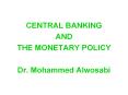 CENTRAL BANKING PowerPoint PPT Presentation