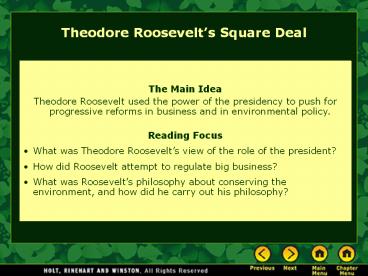 Theodore Roosevelt