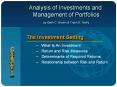 Analysis of Investments and  Management of Portfolios  by Keith C. Brown PowerPoint PPT Presentation