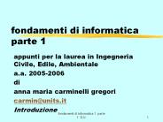 fondamenti di informatica parte 1