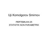 Uji Komolgorov Smirnov