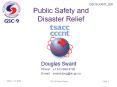 Public Safety and Disaster Relief PowerPoint PPT Presentation