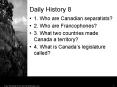 Daily History 8 PowerPoint PPT Presentation