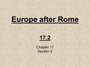 Europe after Rome