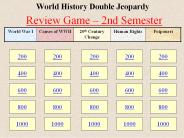 World History Double Jeopardy