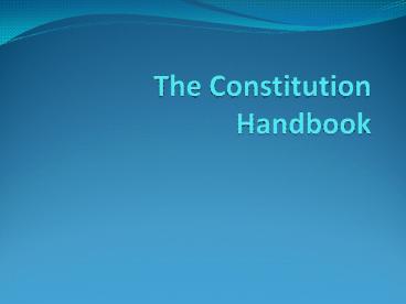 The Constitution Handbook