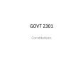 GOVT 2301 PowerPoint PPT Presentation