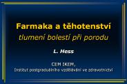 Farmaka a tehotenstv