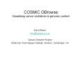 COSMIC GBrowse Visualising cancer mutations in genomic context PowerPoint PPT Presentation
