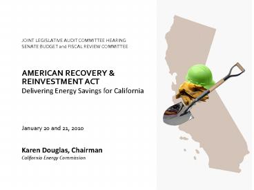 JOINT LEGISLATIVE AUDIT COMMITTEE HEARING SENATE BUDGET and FISCAL REVIEW COMMITTEE