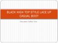 BLACK HIGH TOP STYLE LACE UP CASUAL BOOT (2)