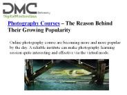 Photography Courses, Photography Institute