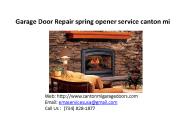 Garage Door Opener services Repair Canton MI