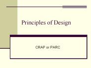 Principles of Design