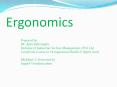 Ergonomics PowerPoint PPT Presentation