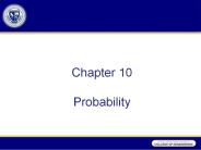 Chapter 10 Probability