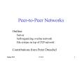 Peer-to-Peer Networks PowerPoint PPT Presentation