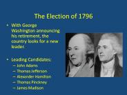 The Election of 1796