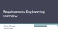 Requirements Engineering Overview PowerPoint PPT Presentation