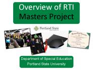 Completing Your Masters Degree
