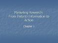 Marketing Research: From Data to Information to Action PowerPoint PPT Presentation