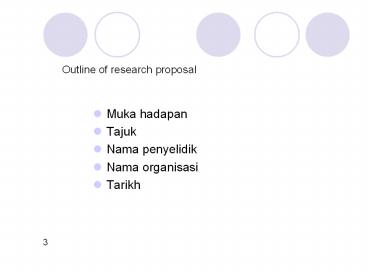 Outline of research proposal