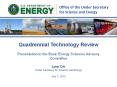 Quadrennial Technology Review  Presentation to the Basic Energy Sciences Advisory Committee Lynn Orr Under Secretary for Science and Energy July 7, 2015 PowerPoint PPT Presentation
