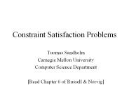 Constraint Satisfaction Problems