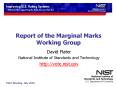 Report of the Marginal Marks Working Group PowerPoint PPT Presentation