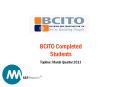 BCITO Completed Students PowerPoint PPT Presentation