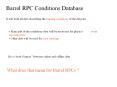 Barrel RPC Conditions Database PowerPoint PPT Presentation