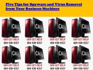 Tips for  Spyware and Virus Removal
