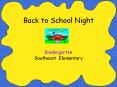 Back to School Night PowerPoint PPT Presentation