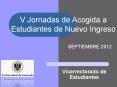 Vicerrectorado de Estudiantes PowerPoint PPT Presentation