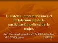 El sistema interamericano y el fortalecimiento de la participaci PowerPoint PPT Presentation
