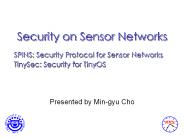 Security on Sensor Networks