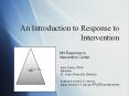 An Introduction to Response to Intervention PowerPoint PPT Presentation