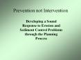 Prevention not Intervention PowerPoint PPT Presentation