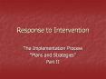 Response to Intervention PowerPoint PPT Presentation