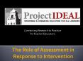 The Role of Assessment in PowerPoint PPT Presentation