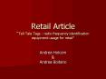 Retail Article  PowerPoint PPT Presentation