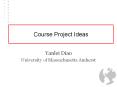 Course Project Ideas PowerPoint PPT Presentation